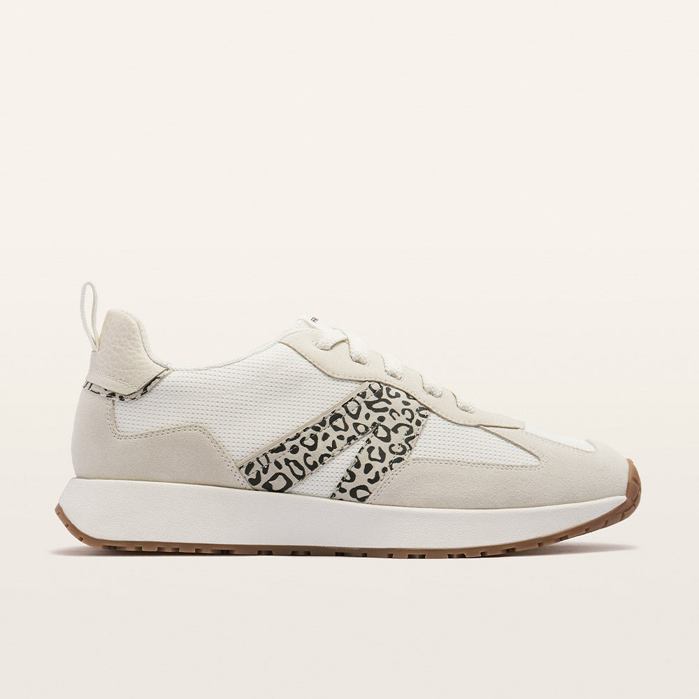Axel II White/Leopard Print