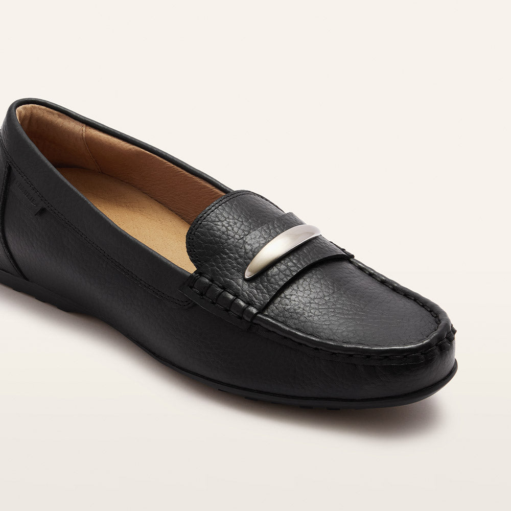 Foxx Black Pebbled