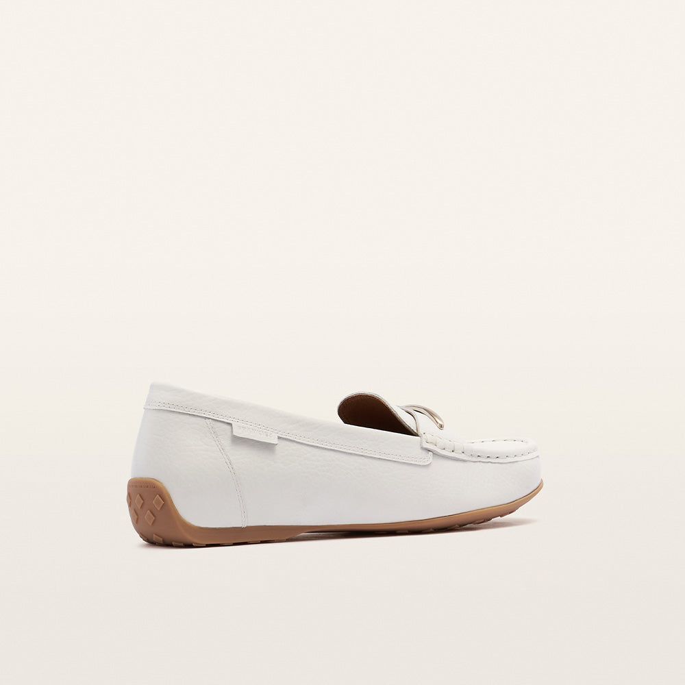 Foxx White Pebbled