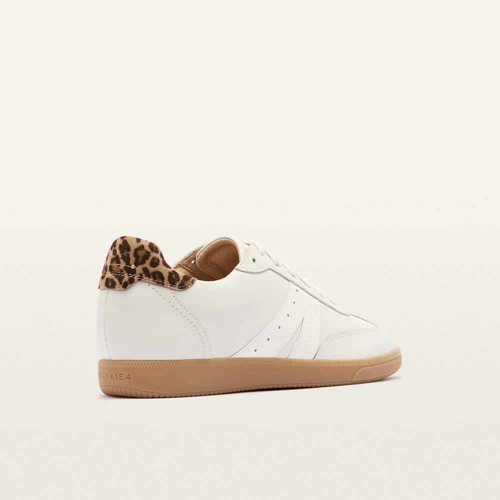 Levi White/Leopard Print