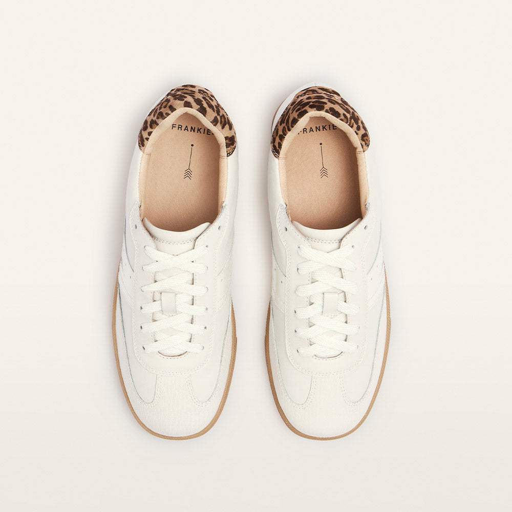 Levi White/Leopard Print