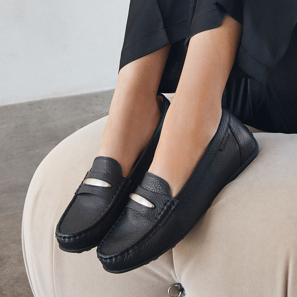 Foxx Black Pebbled